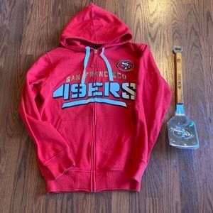 San Francisco 49ers hoodie and sportula. Size S hoodie.